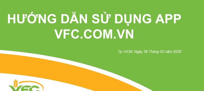 Hướng dẫn sử dụng App VFC