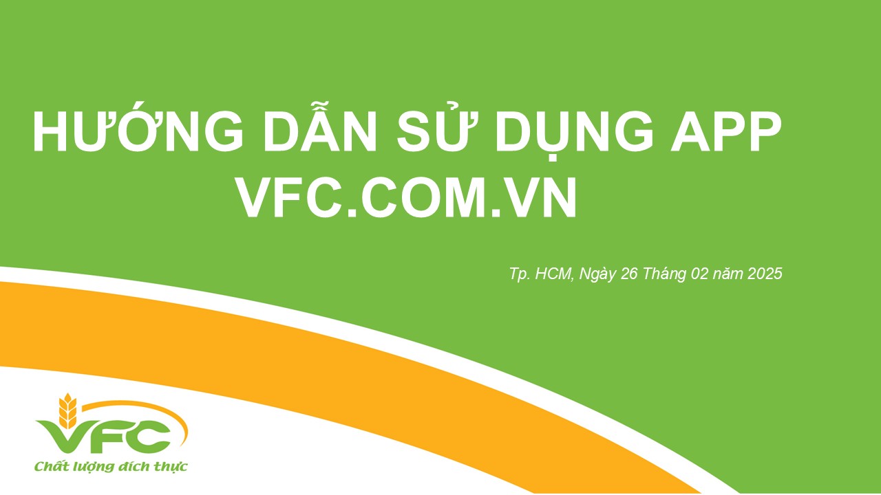 Hướng dẫn sử dụng App VFC